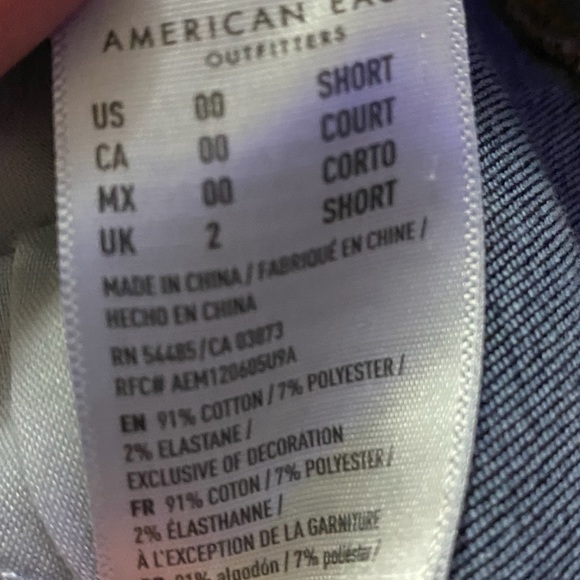 DOUBLE zero tight jeans with rips American Eagle - Picture 3 of 3